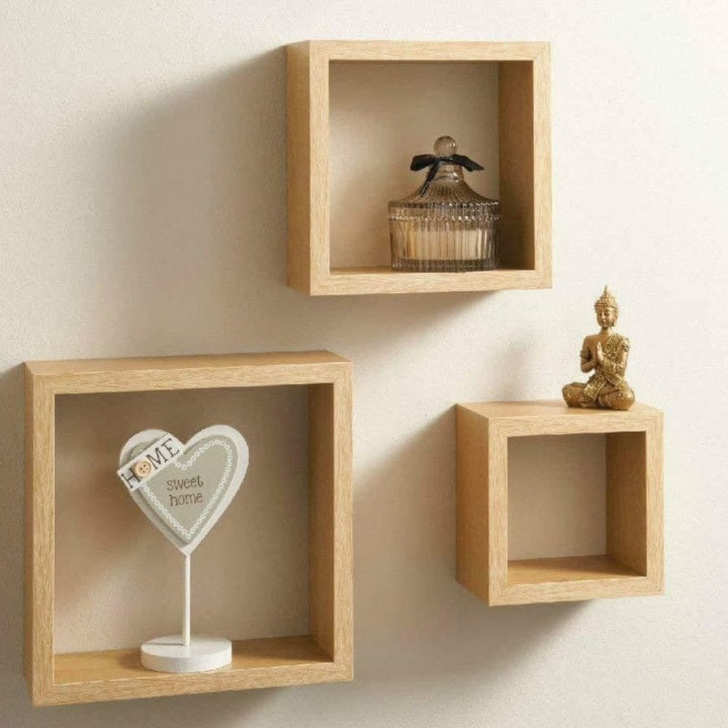 3Pc Wooden Shelf Organizers