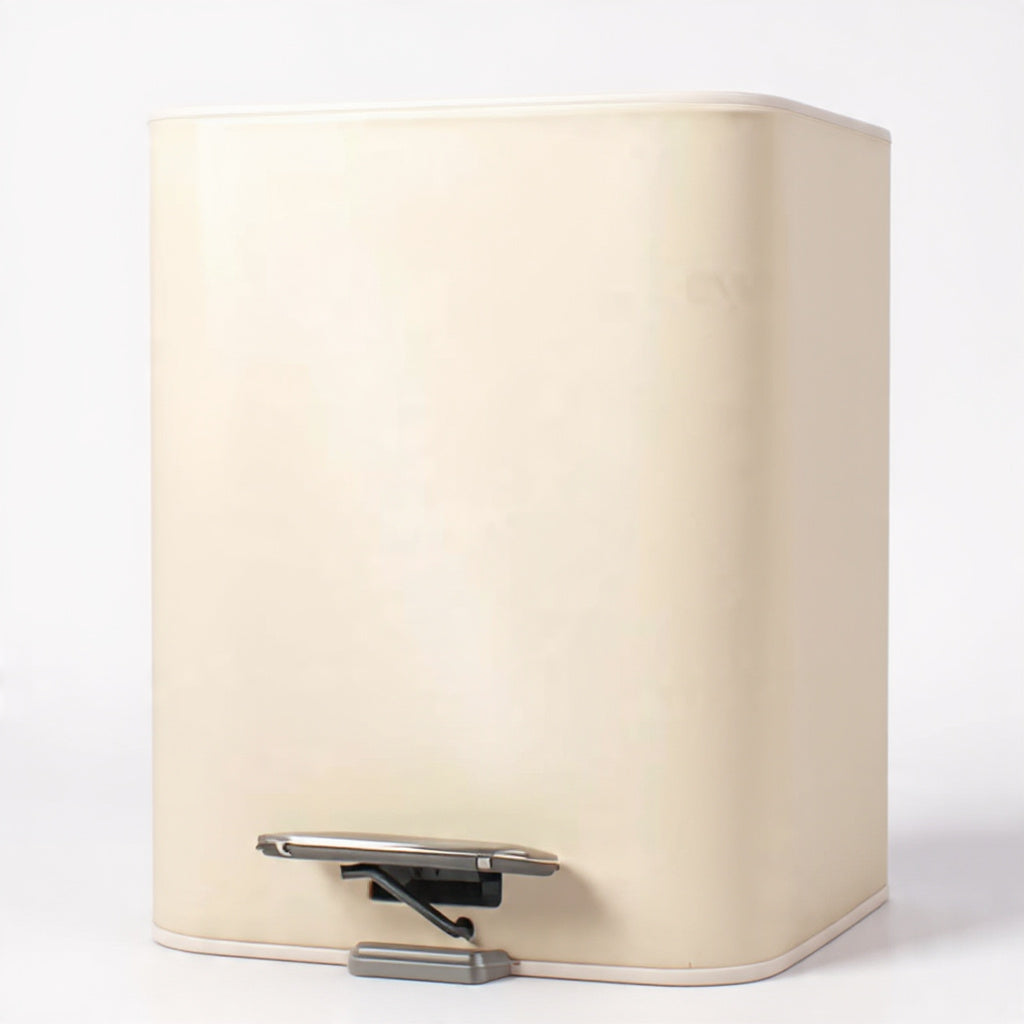 5L SS Soft Close Stainless Cream Pedal Bin