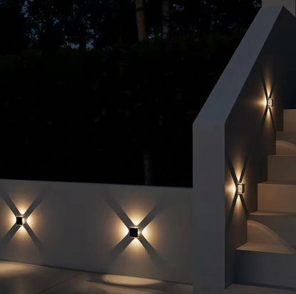 4Pc Multipurpose Outdoor Solar Lights | Solar Wall Lights | Stairway Lights & Solar Garden Ground Lights