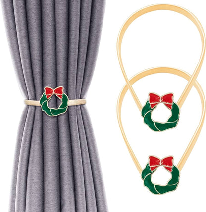 Christmas Spring Curtain Tiebacks a pair
