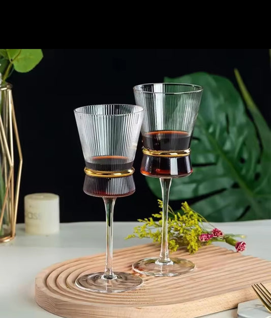 6pcs wine and champagne glass flutes