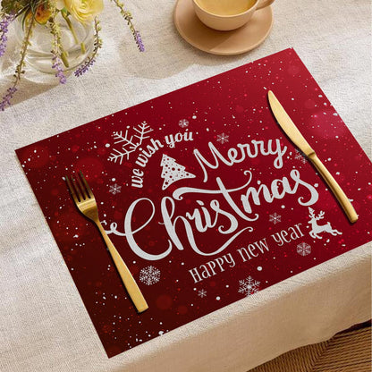 6Pc Christmas table mats placemats