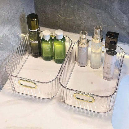 Bathroom organizer baskets