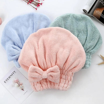 Absorbent quick drying hair cap
