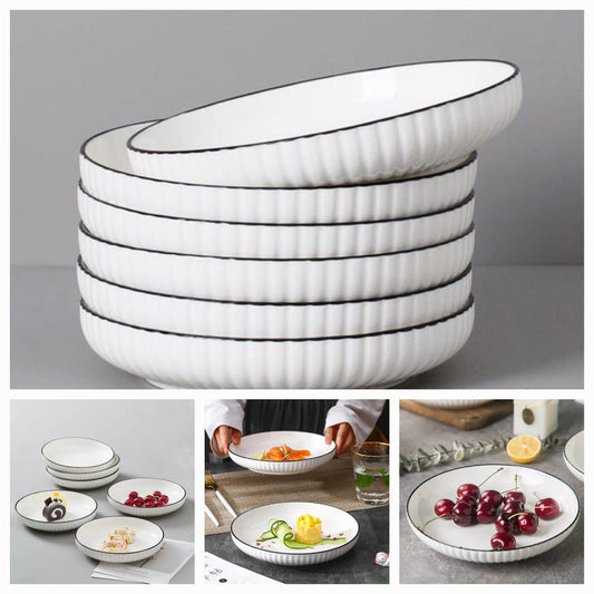 10 Inch 6 set Japanese Ceramic Plate Set