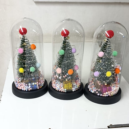 Christmas Gift Tree in Glass Dome