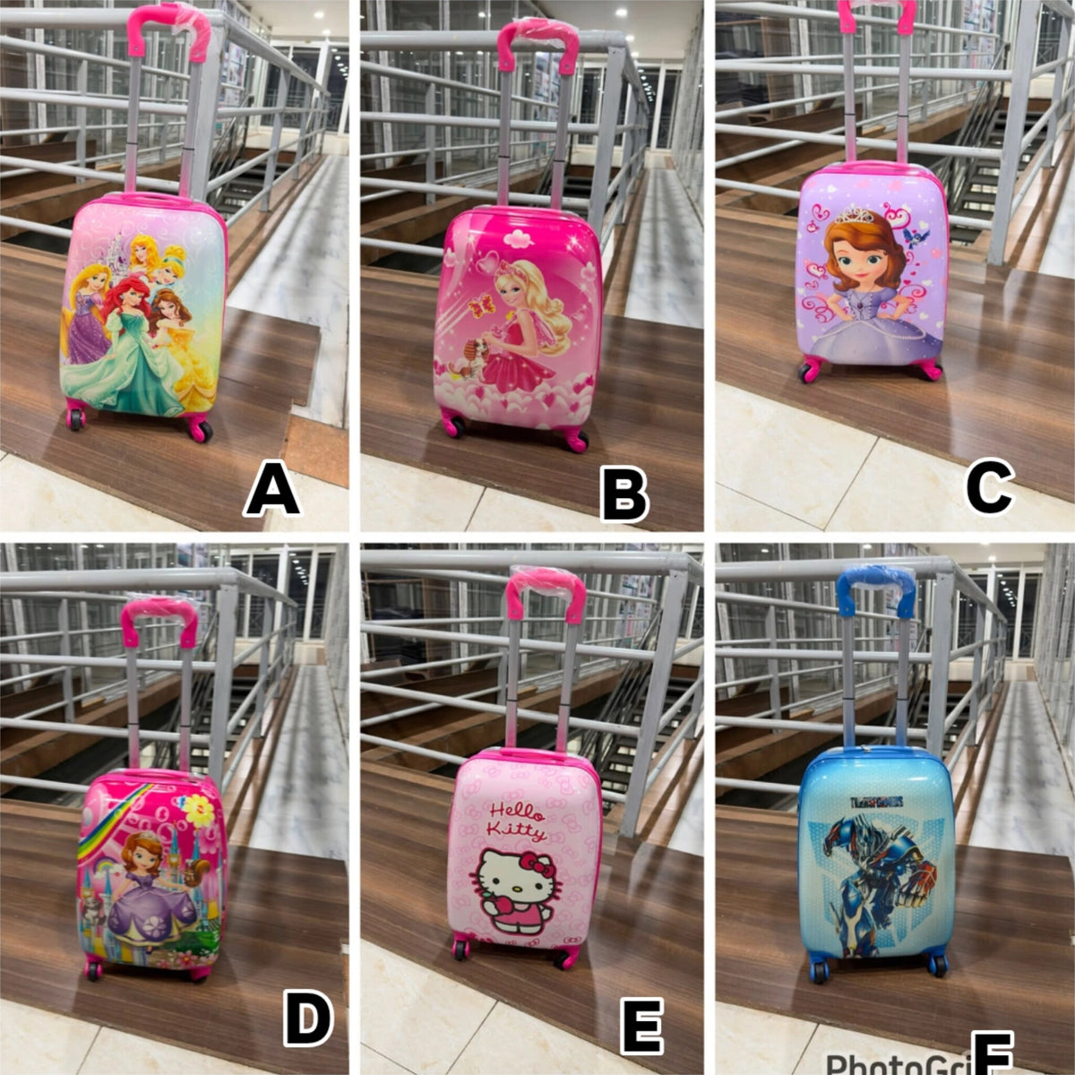 Kids Cartoon Themed Trolley Suitcase
