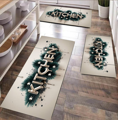 3Pcs rubber kitchen mats