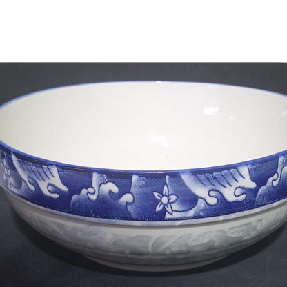 6pcs Blue Wave Ceramic Serving Bowls