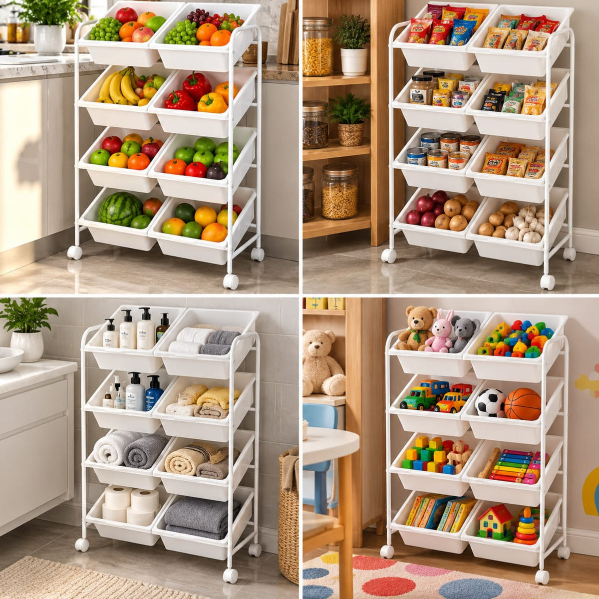 Multifunctional storage rack