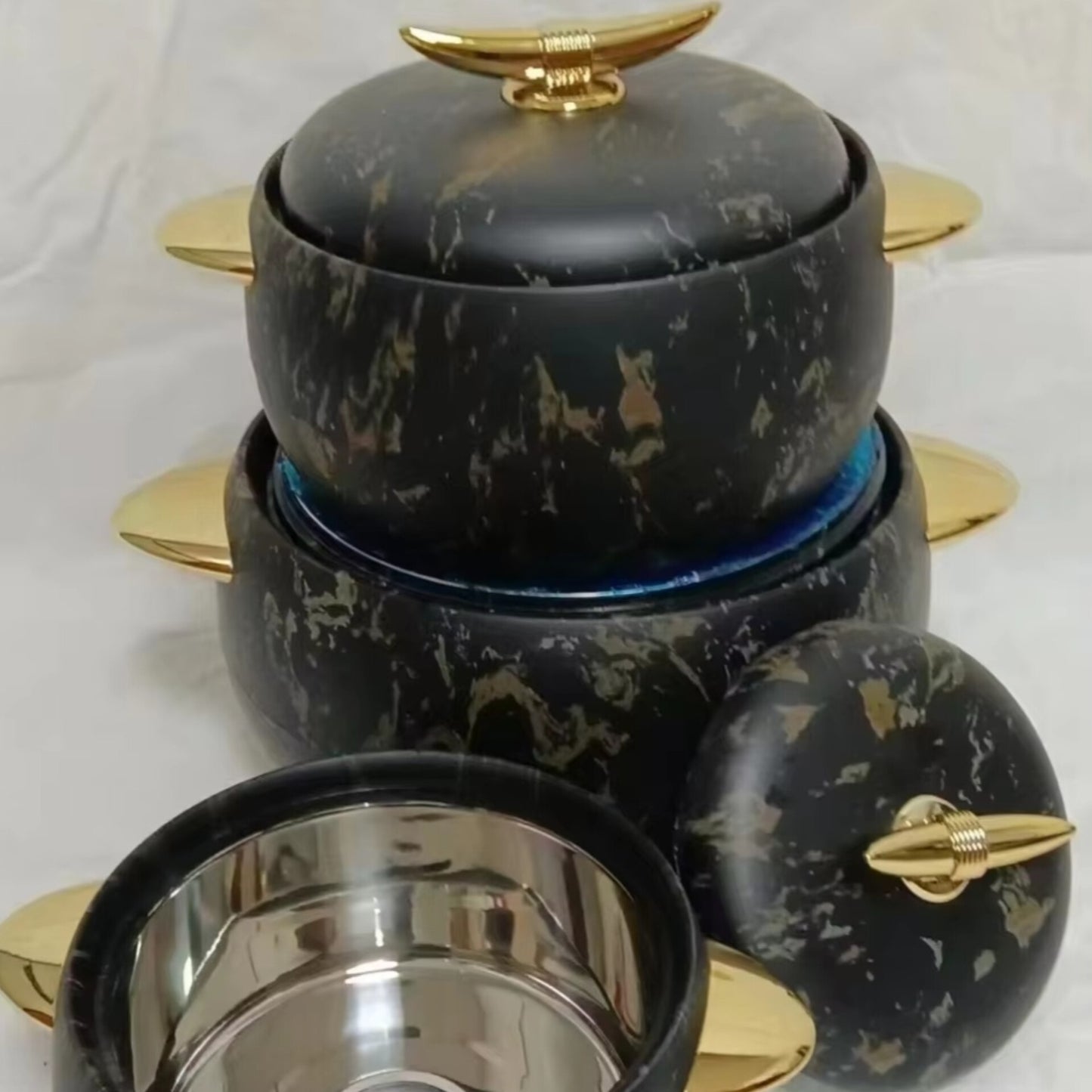 Set Of 3 Food Warmer