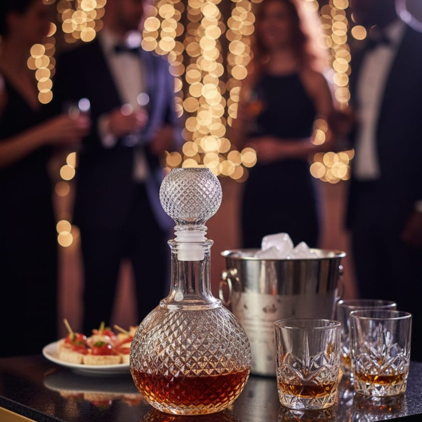 Round Glass decanter