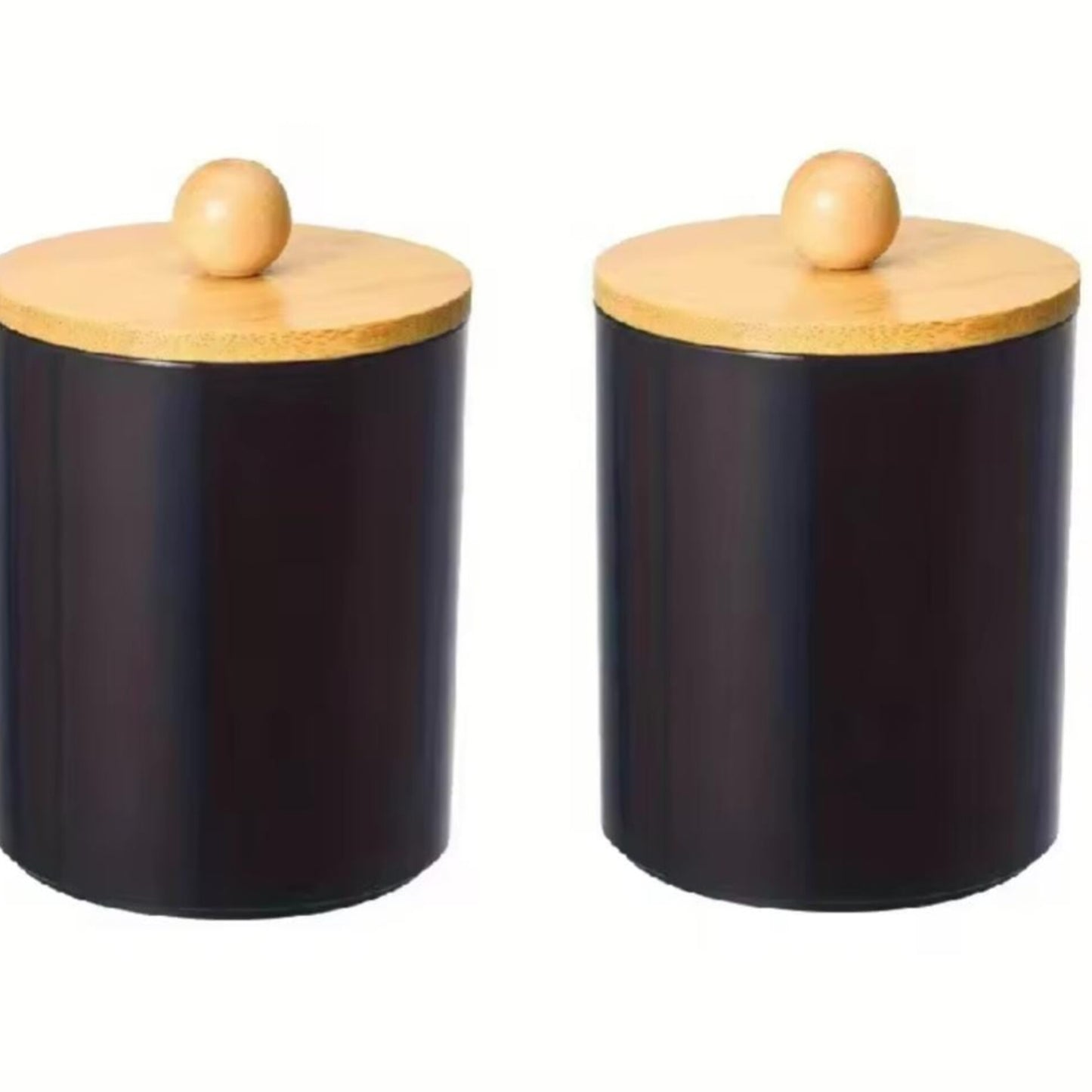 Alloy Swab Container with Bamboo Lid