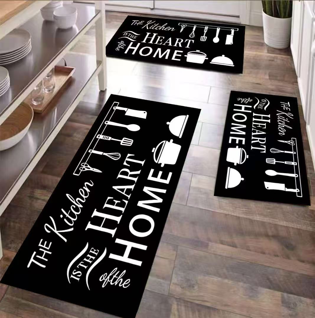 3Pc Rubber Kitchen Mats Set
