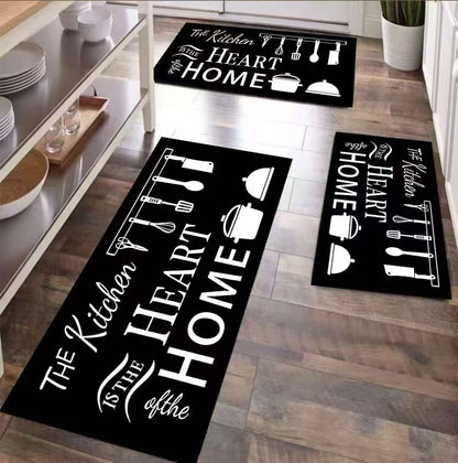 3Pc Rubber Kitchen Mats Set