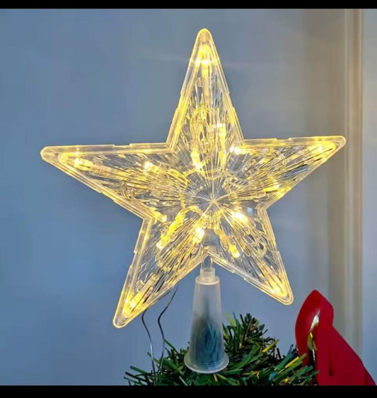 Christmas topper star with lights