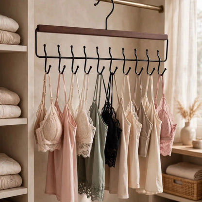 10 Hook Wooden Hanger