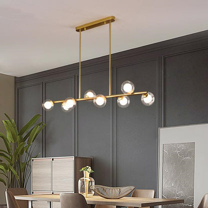 Horizontal Glass Bubble Pendant Light Chandelier