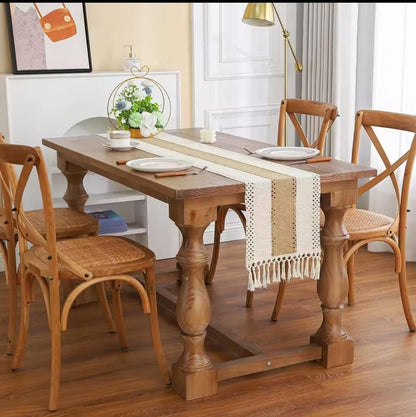 Bohemian woven table runner