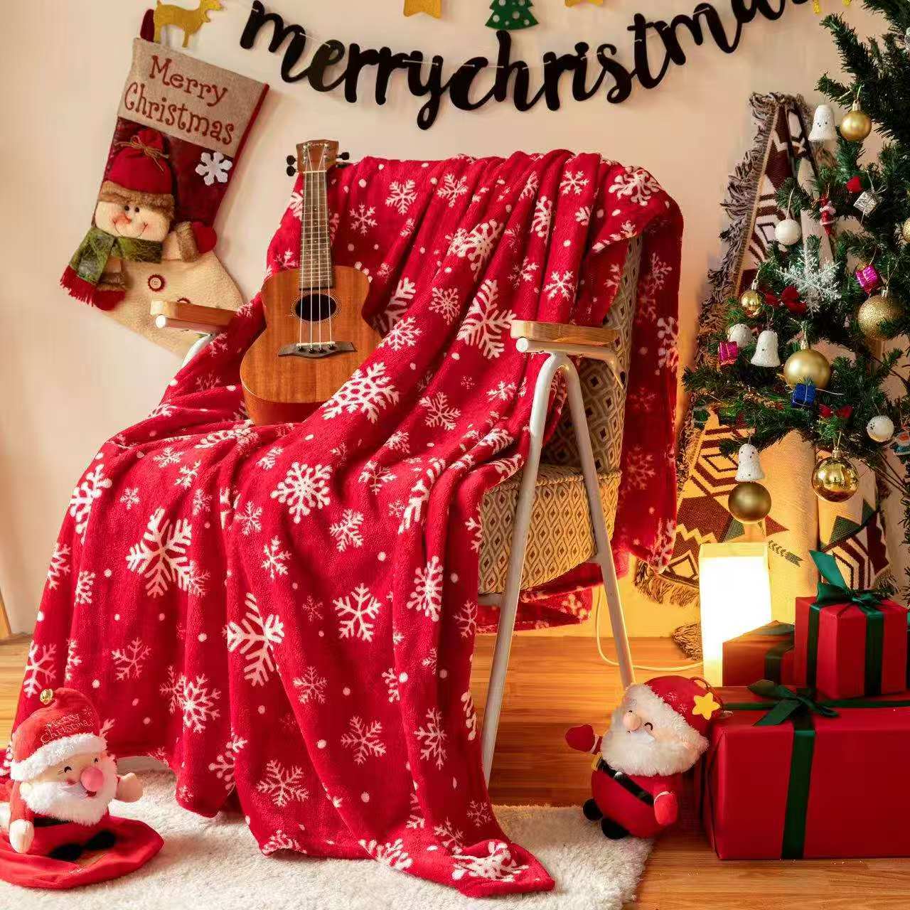 Christmas fleece blanket double sided 230Cm