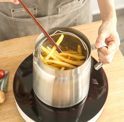 Stainless steel frying basket