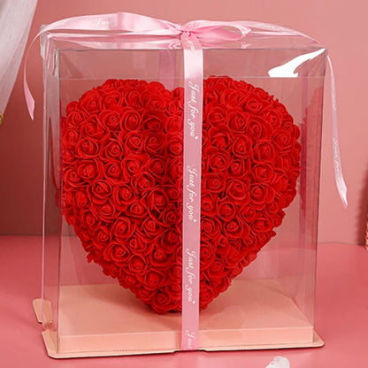 25cm Heart Roses Artificial Flower Decoration