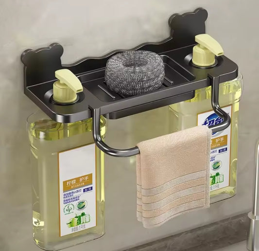 Kitchen soap holder rack