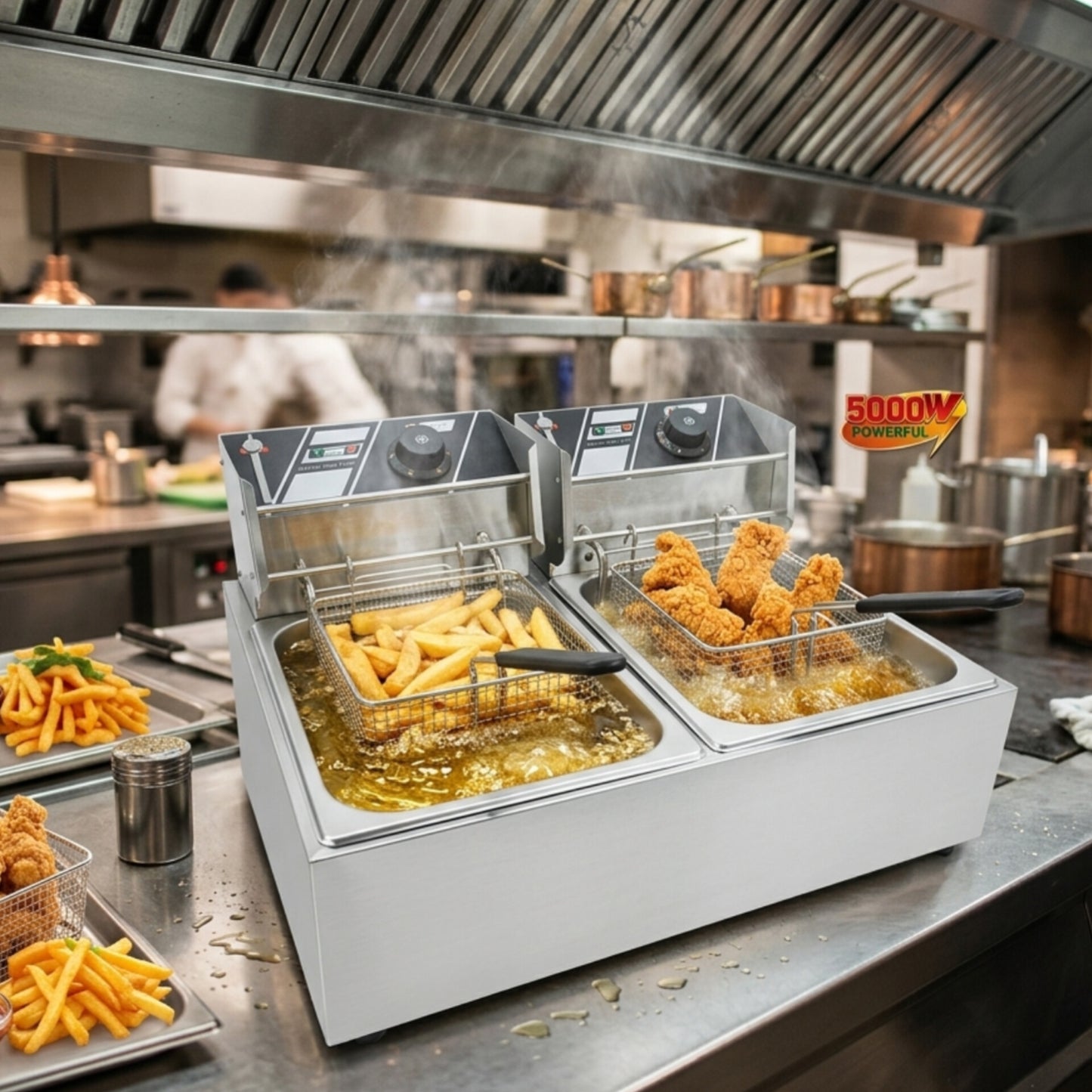 12 Litre Double Deep Fryer
