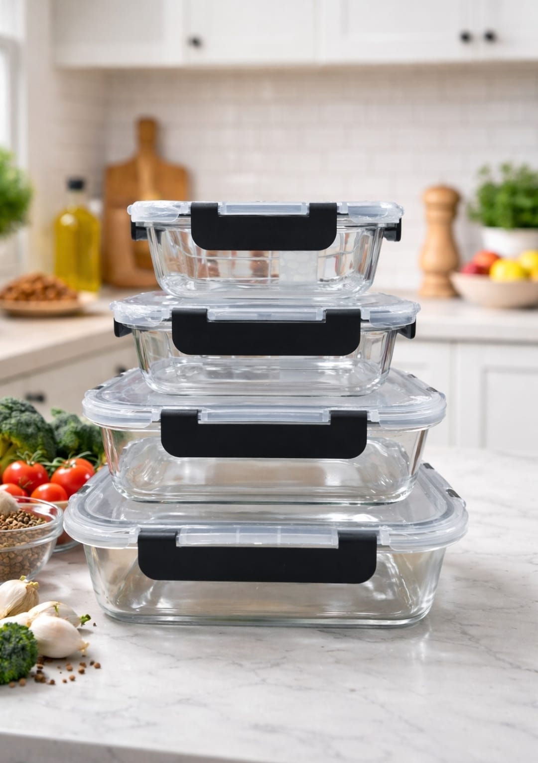 4Pc Airtight food containers