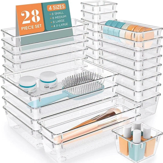 28pcs Set Drawer Organizer