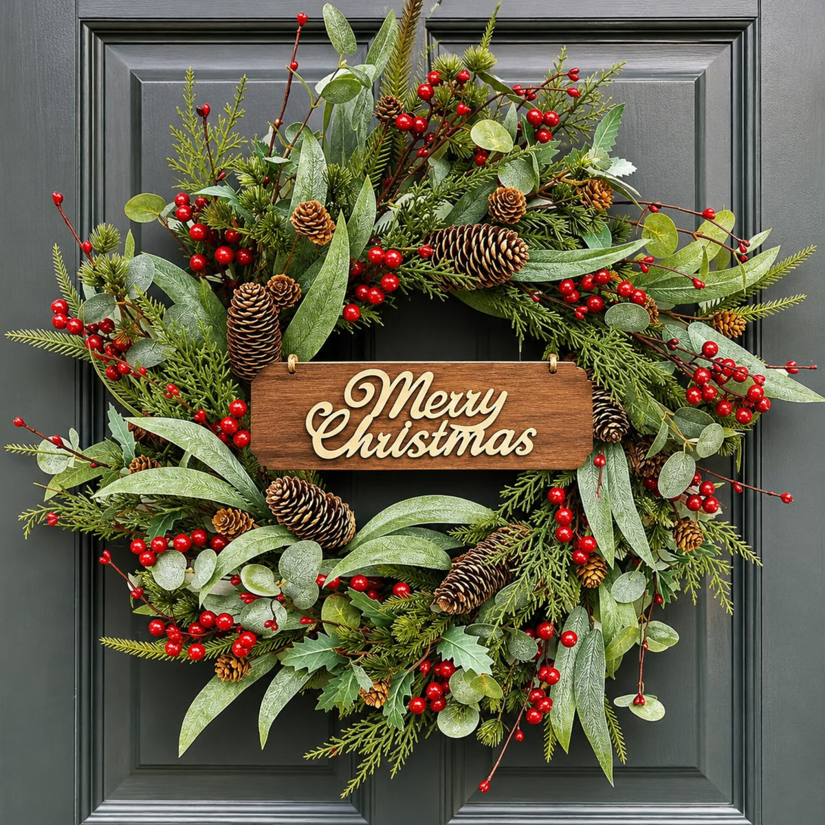 50cm Christmas Door Wreath