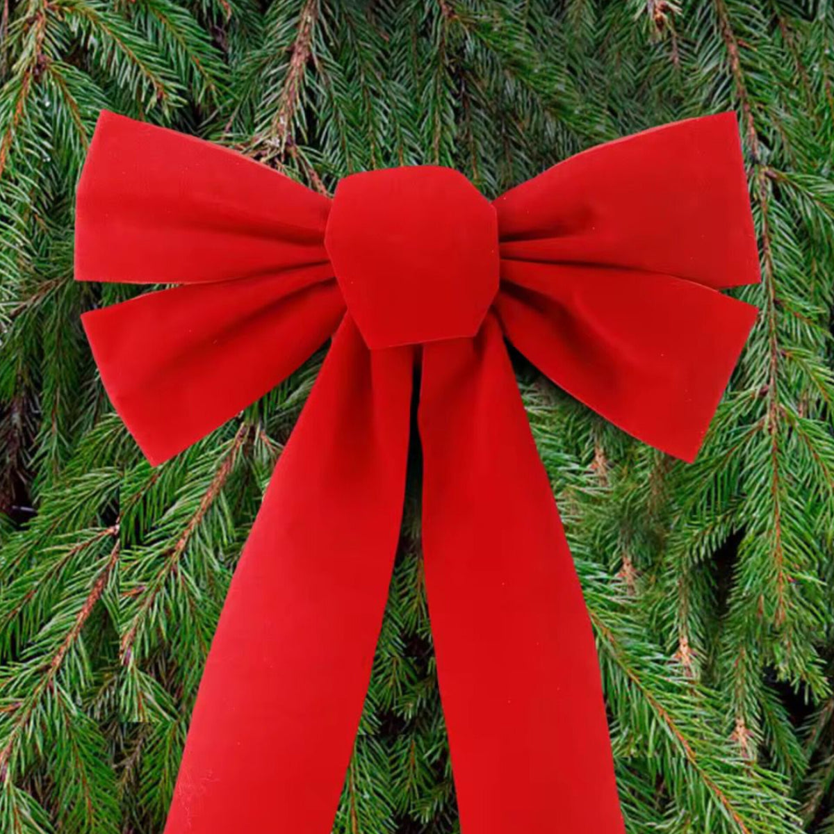 2Pc Christmas Bows Decor
