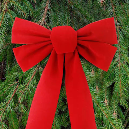 2Pc Christmas Bows Decor