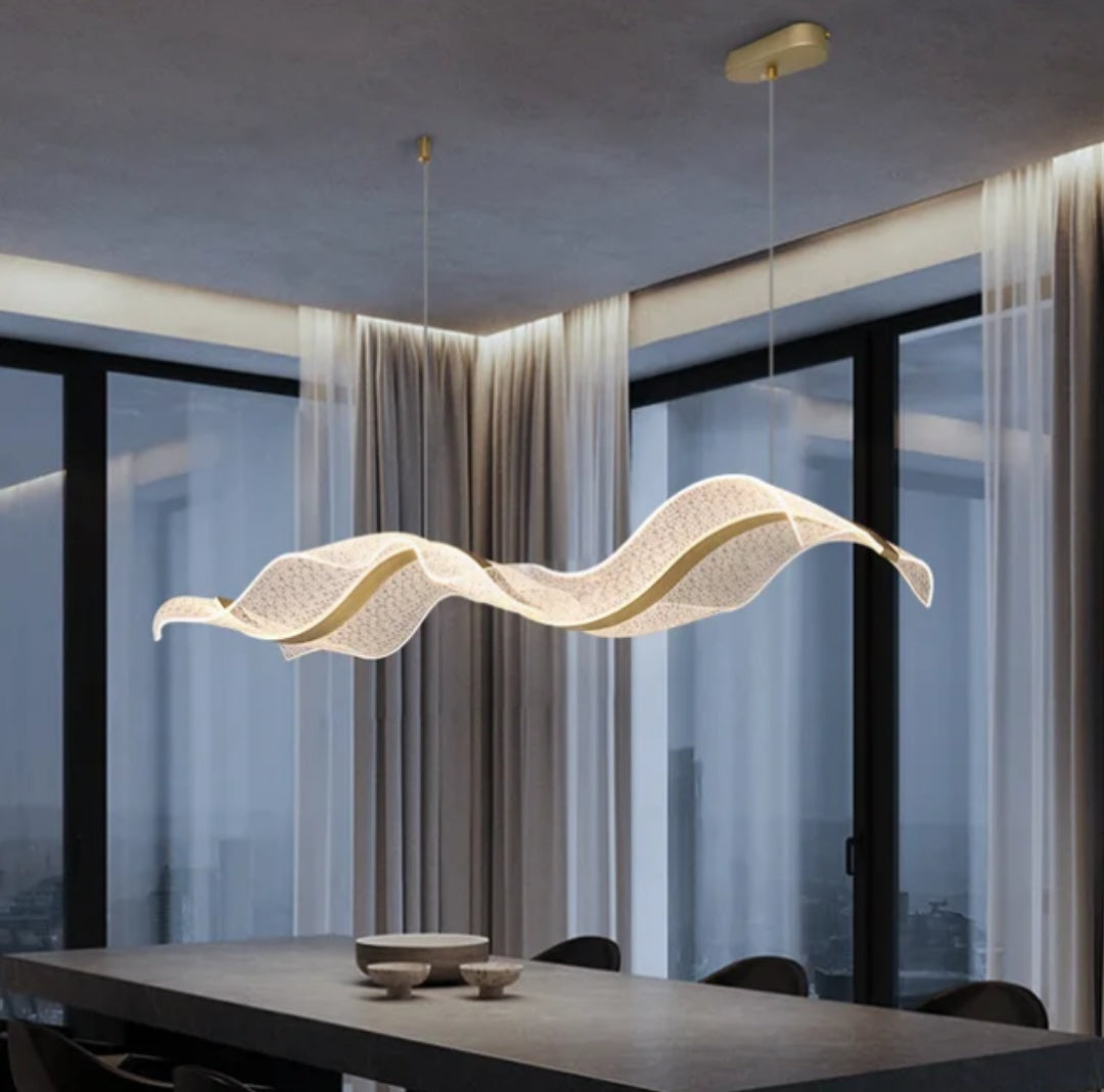 Wave LED Dining Hanging Chandelier Light
