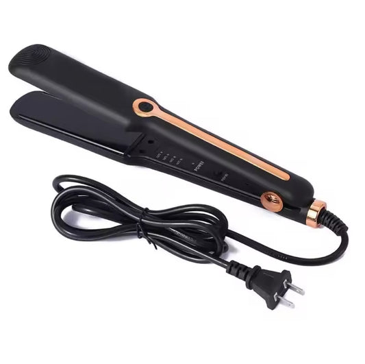 Flat iron electric hair straightener
