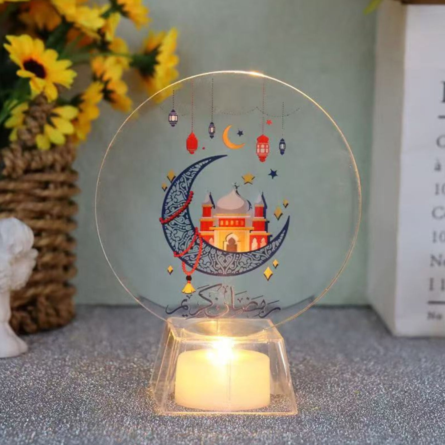 Ramadan Mubarak Led Candle/Eid Decor
