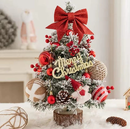 Table Top Christmas Tree With Decor And Lights Predecorated Tree