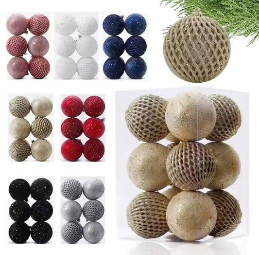 12Pc 8cm Christmas Balls