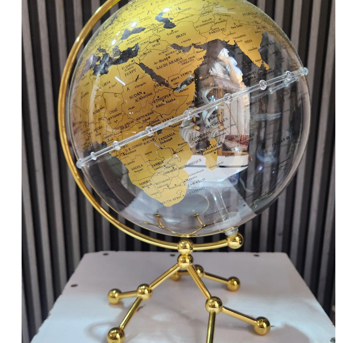 LED Globe With World Map