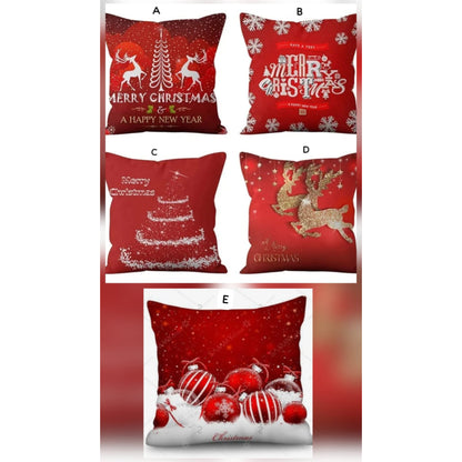 2Pc Christmas Throw Cases Cushion Covers