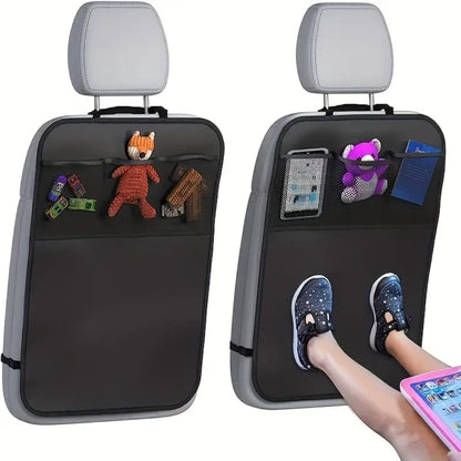 Car travel back seat kick mat