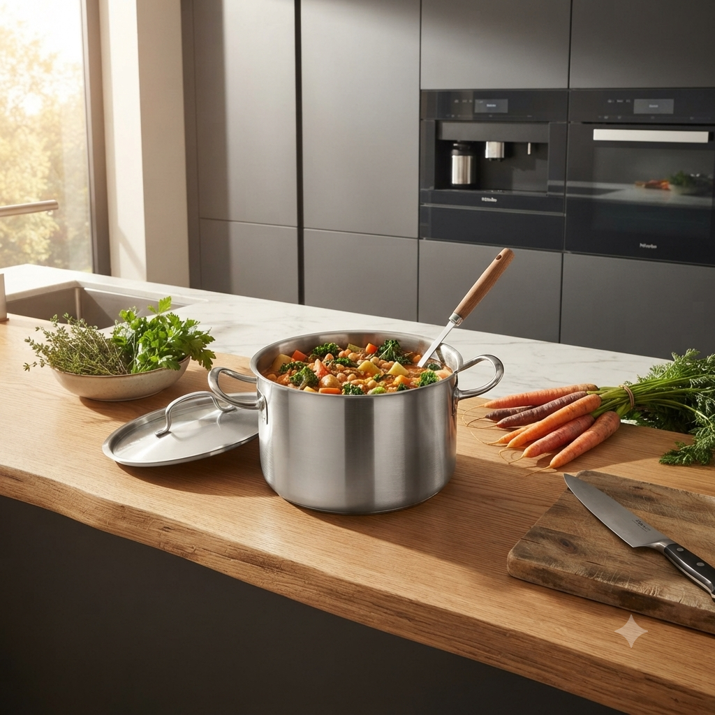 2.2L Lacor Deep Casserole with Lid 50017