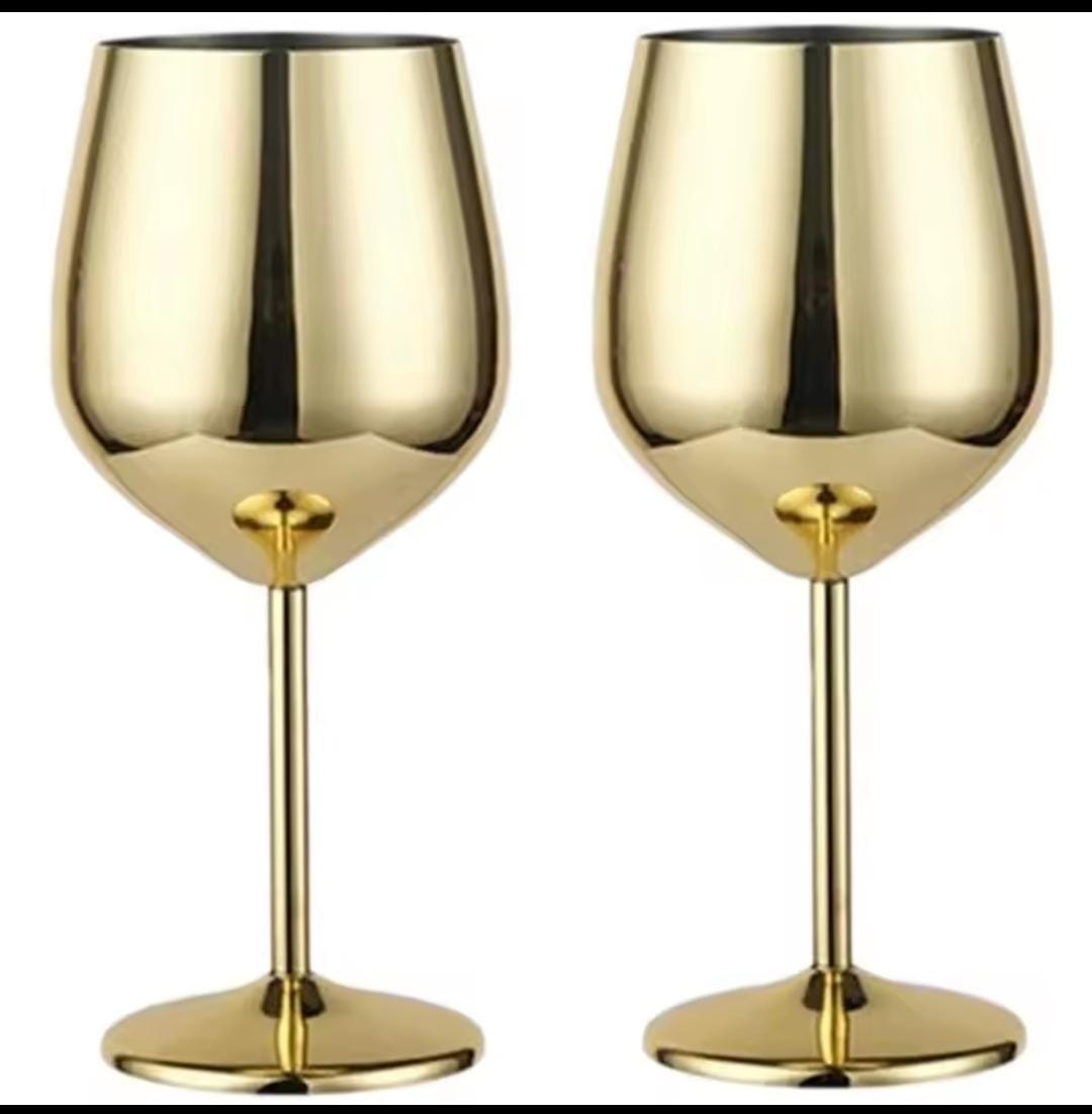 Stainless Steel Non Breakable wine glasses