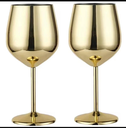 Stainless Steel Non Breakable wine glasses