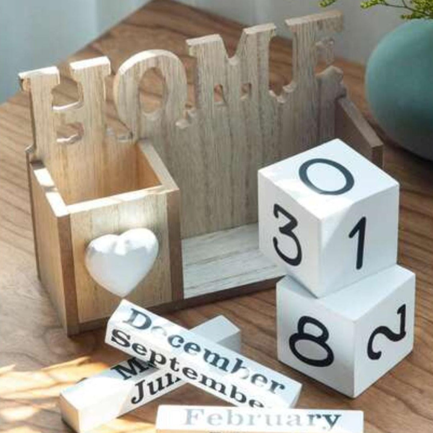 Rustic Wooden Perpetual Calendar
