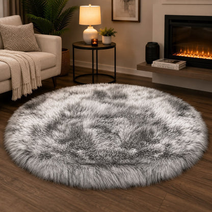 100Cm Fluffy Shaggy Bedside Carpet