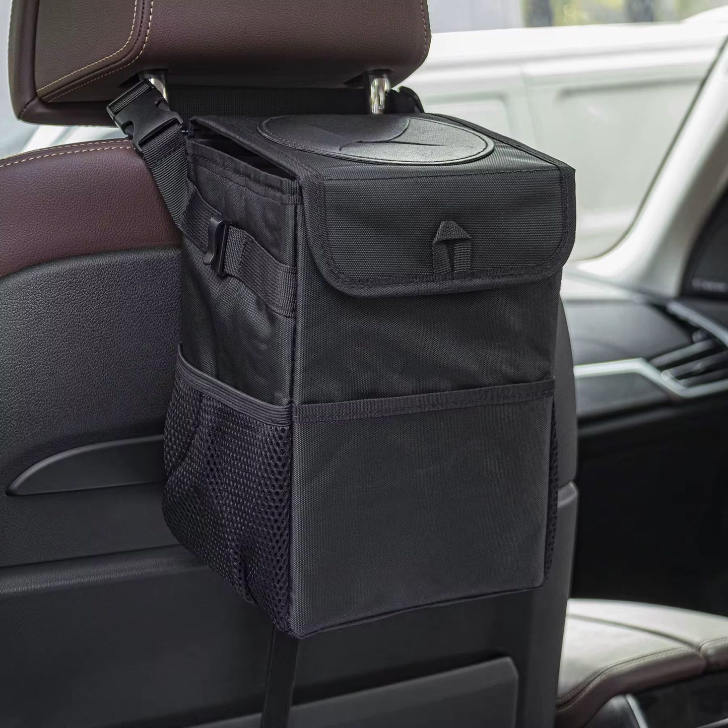 Foldable Leak proof Car Trash Can Car Organizer Gha
