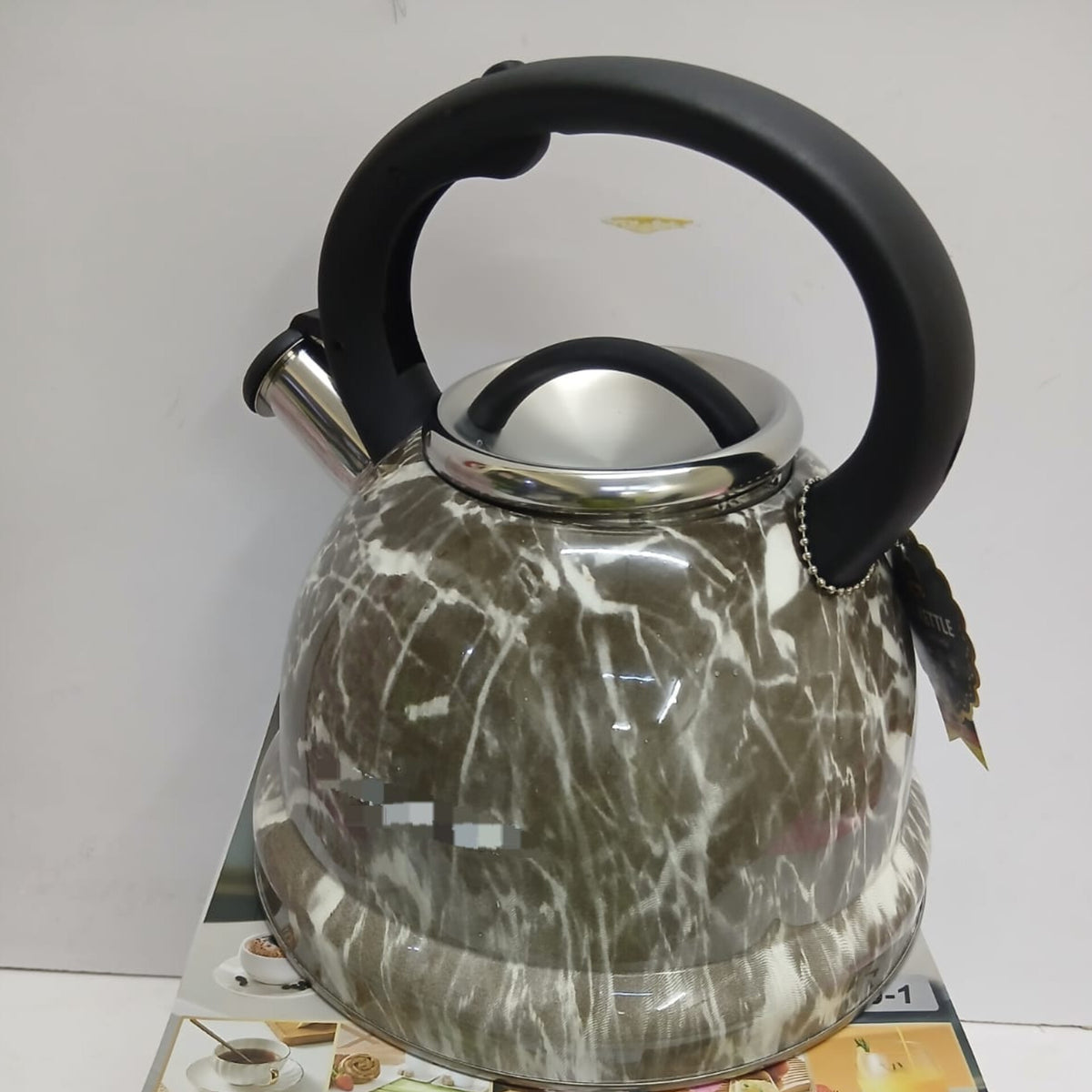3.5L Marble Stainless Steel Whistling Kettle