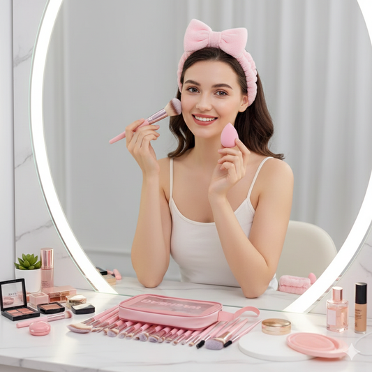 40 Pcs Professional Makeup Brush and Beauty Accessory Kit