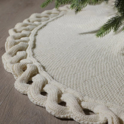 Christmas Knitted Tree Skirt